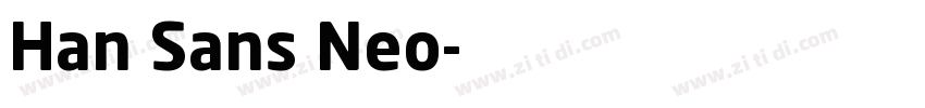 Han Sans Neo字体转换